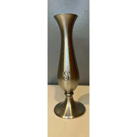 Leonard Pewter Bud Vase - Picture 1 of 6